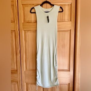 Abercrombie Women’s Side Tie Midi Knot Dress - Mint (Size Small Tall)